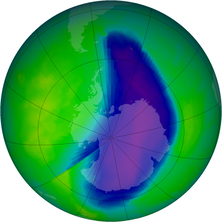 Ozone Map 1996-10-19
